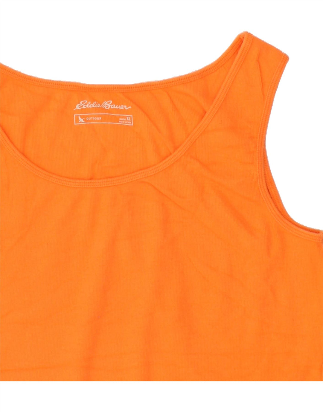 EDDIE BAUER Womens Vest Top UK 18 XL Orange Cotton Vintage Eddie Bauer and Second-Hand Eddie Bauer from Messina Hembry 