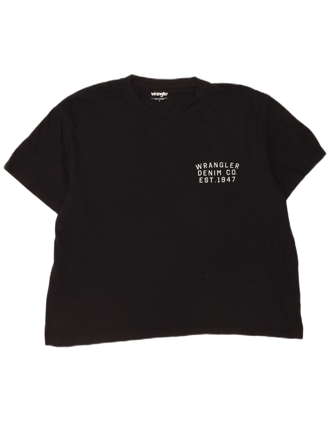 T-shirt da uomo Wrangler Top grande in cotone nero
