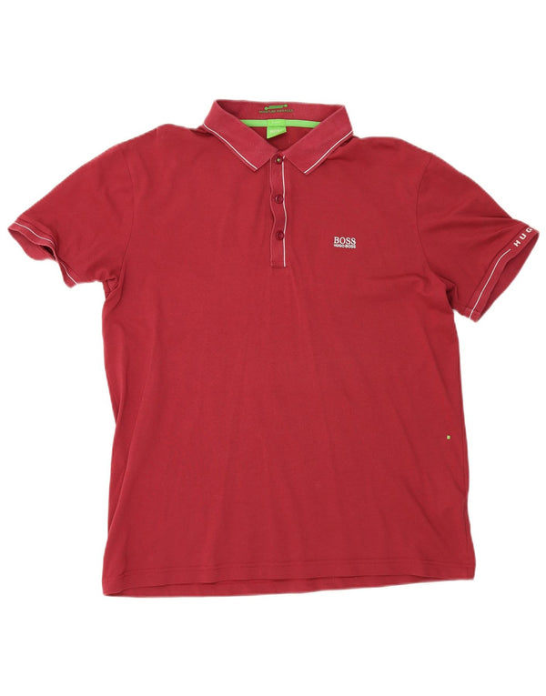 Polo da uomo slim fit Hugo Boss XL in cotone marrone