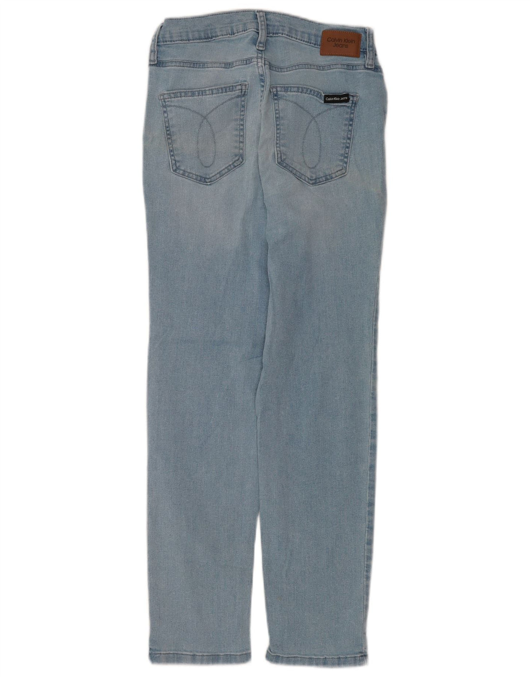 Jeans dritti da donna Calvin Klein W25 L25 cotone blu