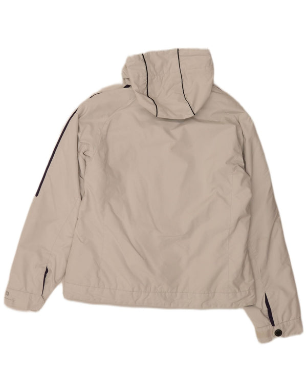 Giacca imbottita con cappuccio da donna Brugi UK 14 Medium White Poliammide