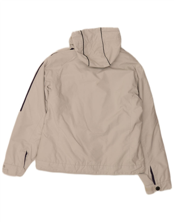 Giacca imbottita con cappuccio da donna Brugi UK 14 Medium White Poliammide