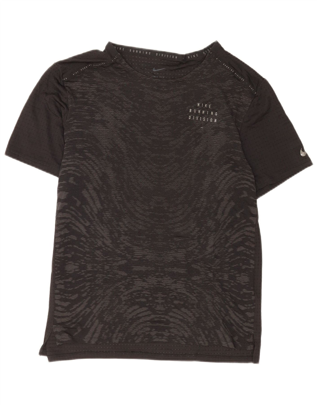 T-shirt da donna Nike Dri Fit con motivo astratto, taglia UK 14, grande, nera