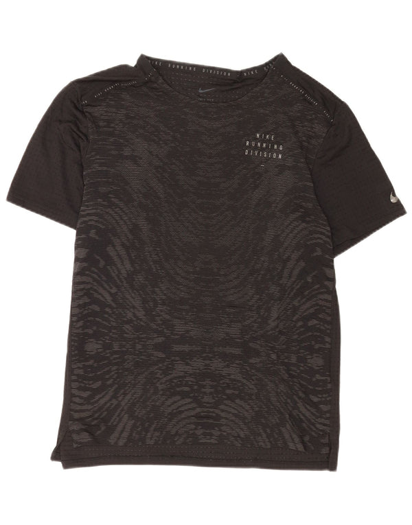 T-shirt da donna Nike Dri Fit con motivo astratto, taglia UK 14, grande, nera