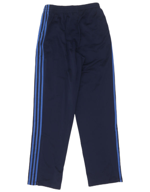 Pantaloni da tuta da uomo Adidas Small in poliestere blu navy