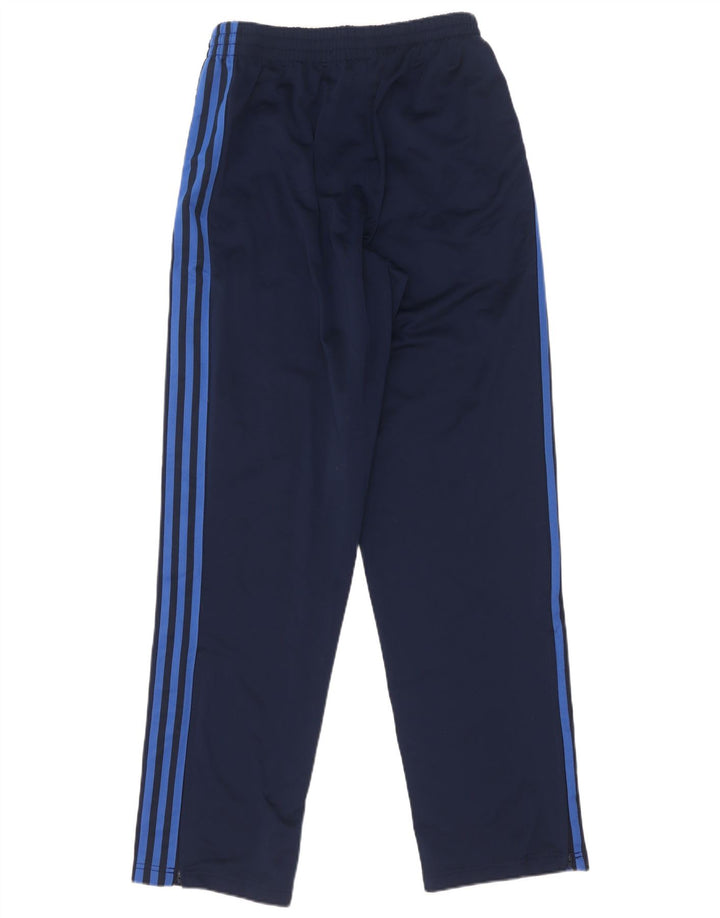 Pantaloni da tuta da uomo Adidas Small in poliestere blu navy