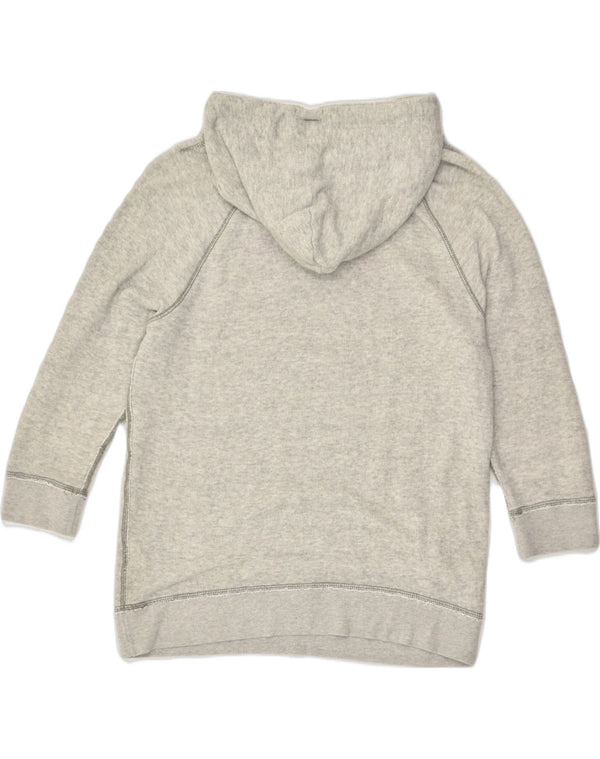 Maglione con cappuccio grafico da donna con maniche a 3/4 HOLLISTER UK 14 Cotone grigio medio