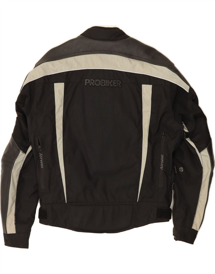 PROBIKER Mens Graphic Racer Jacket IT 50 Large Black Colourblock Polyamide Vintage Probiker and Second-Hand Probiker from Messina Hembry 