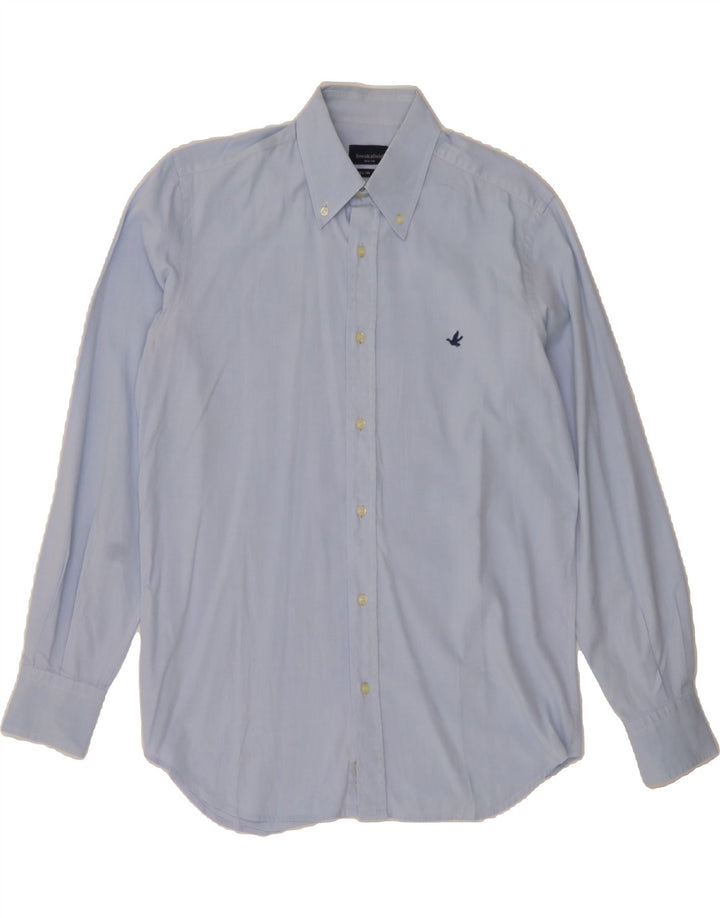 BROOKSFIELD Mens Shirt Size 40 Medium Blue Vintage Brooksfield and Second-Hand Brooksfield from Messina Hembry 