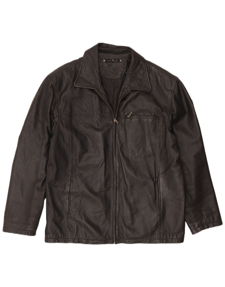 C&A Giacca in pelle Canda da uomo UK 42 XL Pelle nera
