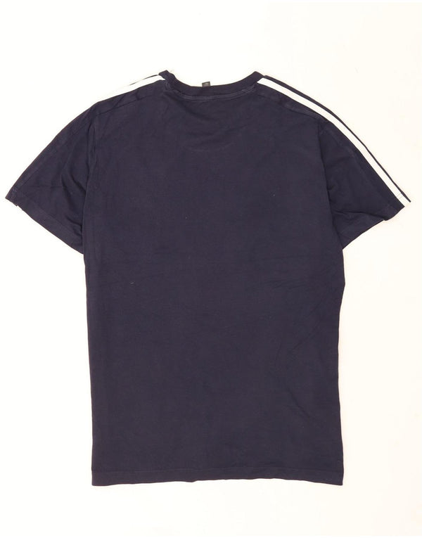 T-shirt da uomo Adidas Top XL blu navy in cotone