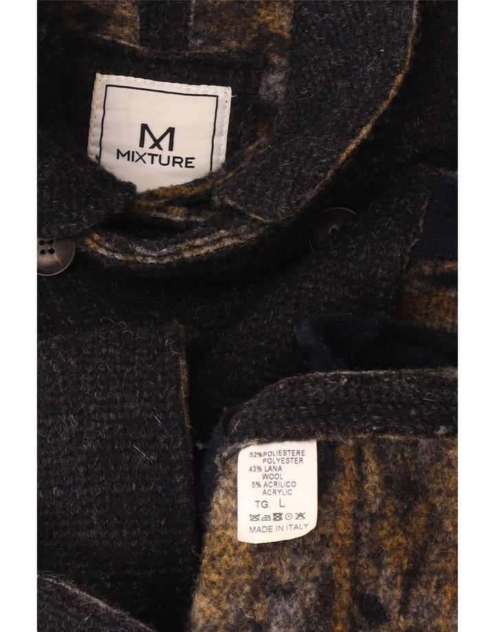 Cappotto da marinaio da uomo misto UK 40 grande poliestere blu navy