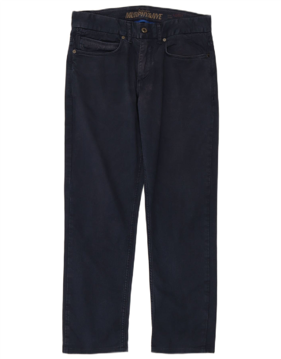 Pantaloni casual dritti da uomo MURPHY & NYE W30 L28 Blu navy