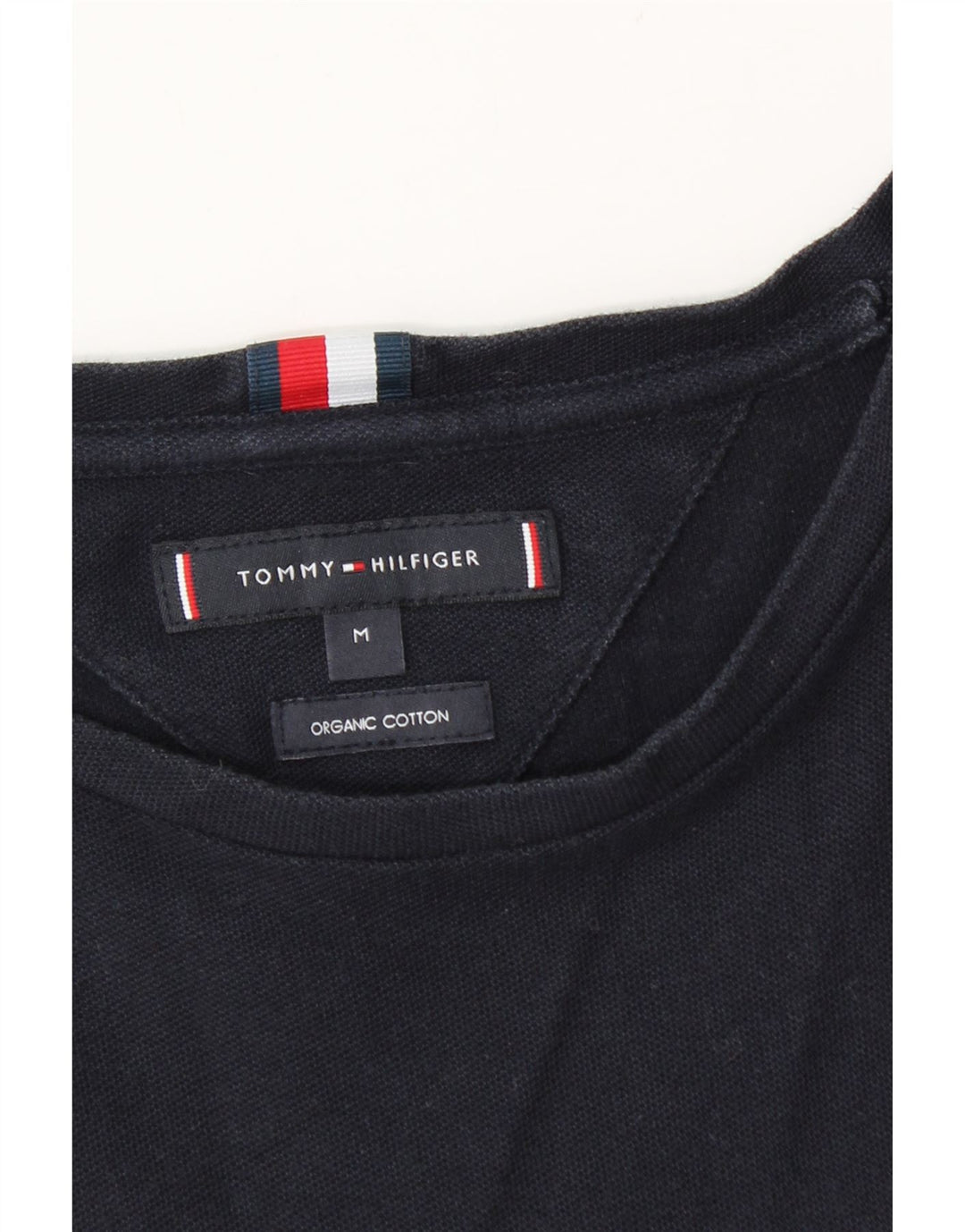 T-shirt da uomo Tommy Hilfiger Top in cotone blu navy medio