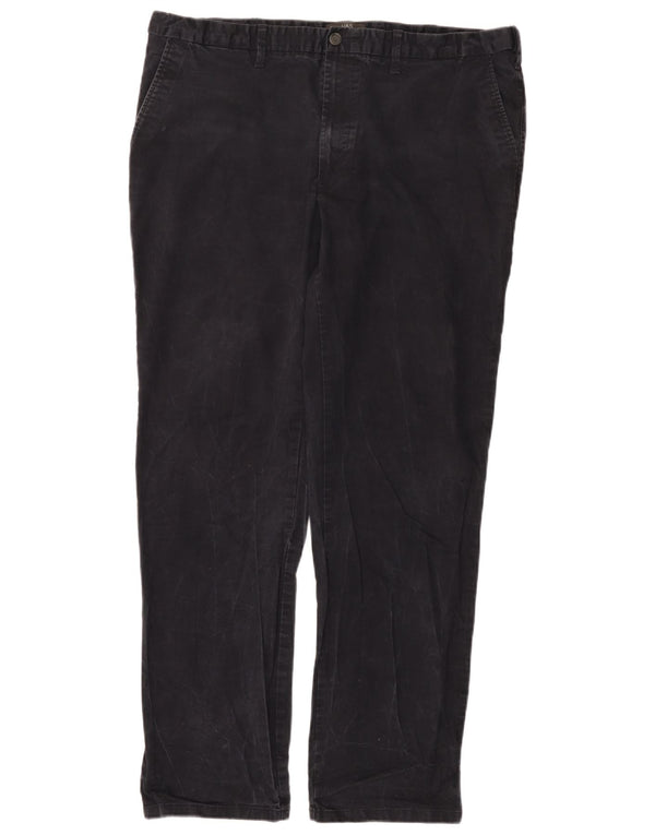 Pantaloni chino regolari dritti da uomo Marks & Spencer W42 L33 Blu Navy