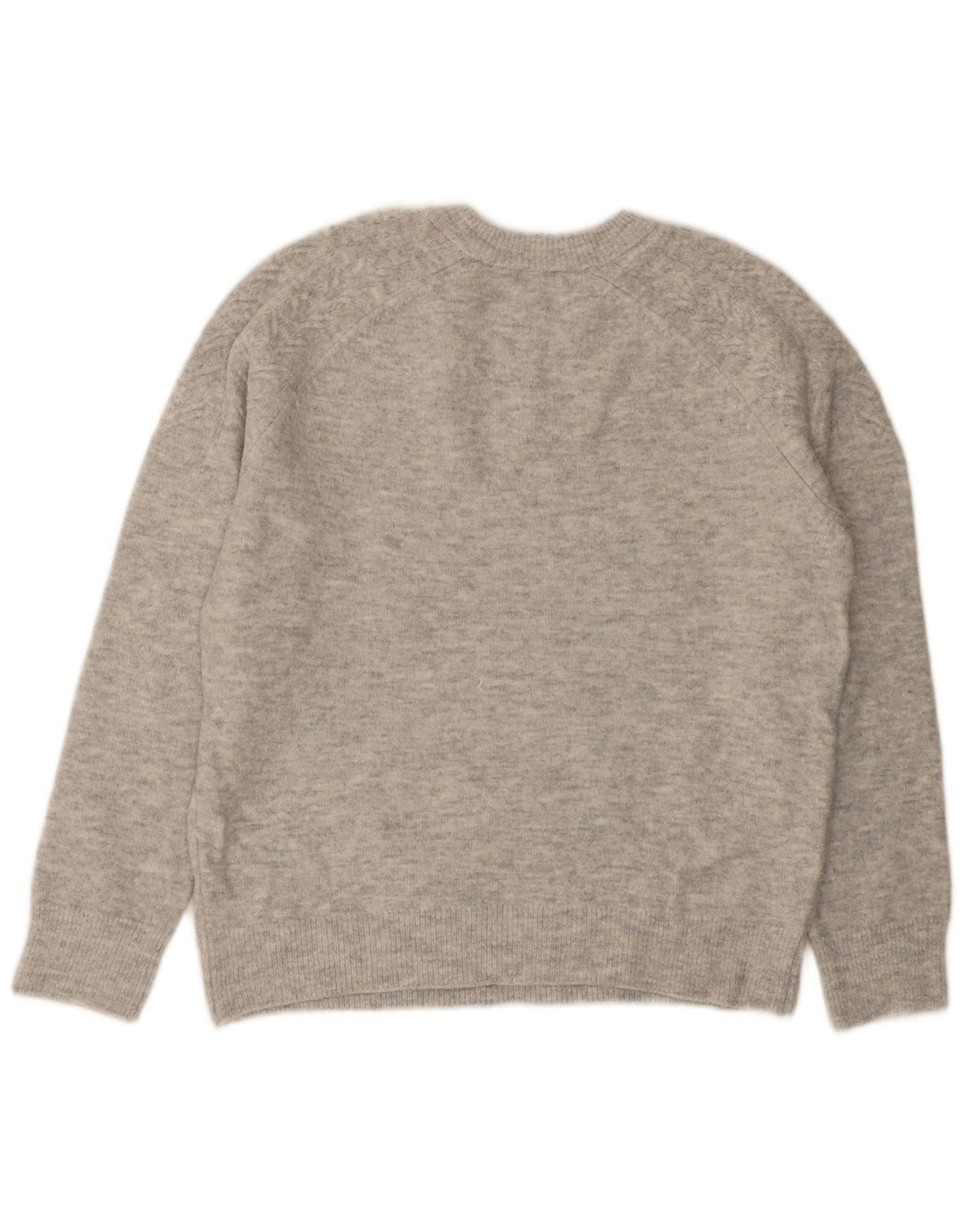 Maglione maglione girocollo da donna Marks & Spencer UK 14 Grigio medio chiazzato