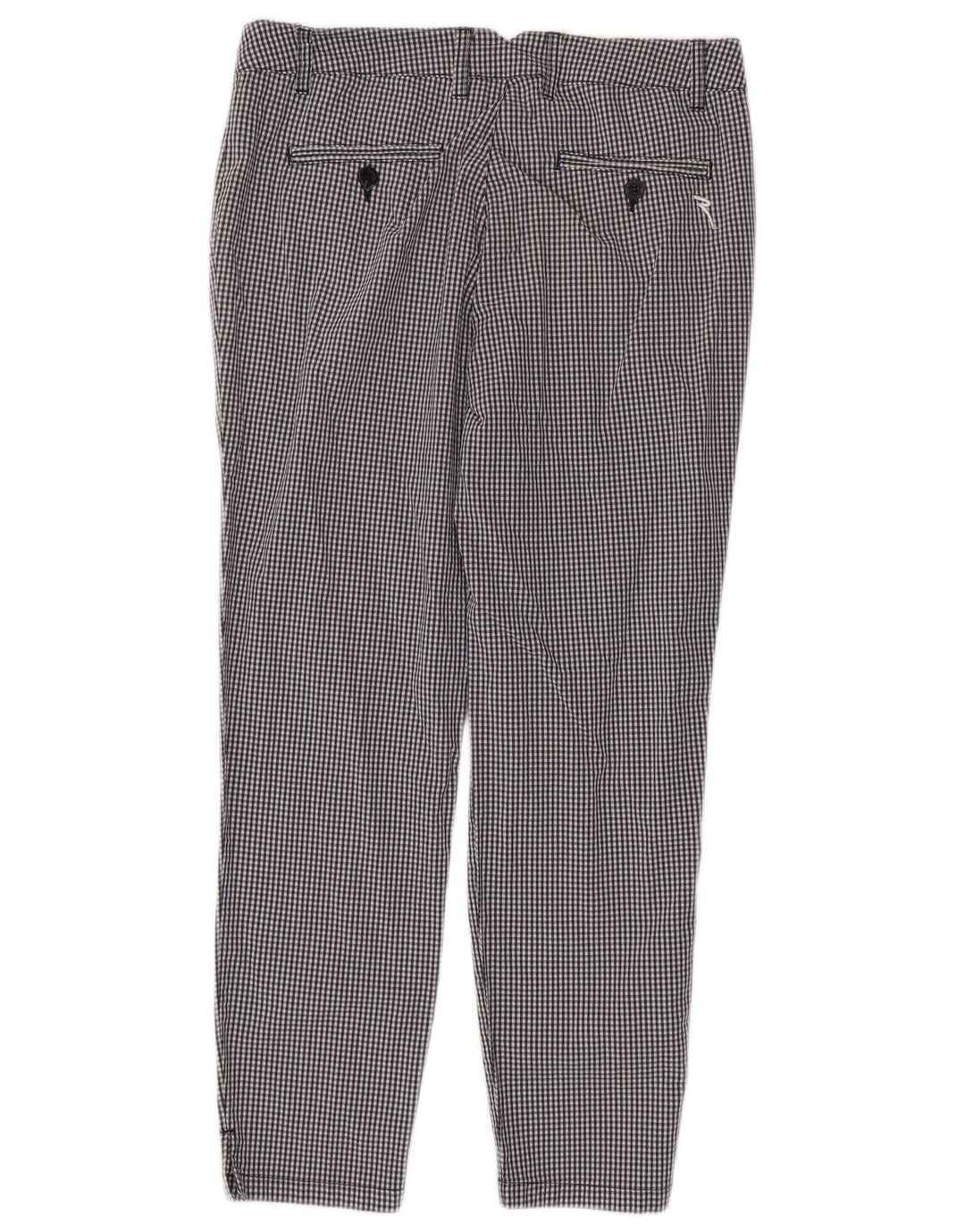 Pantaloni casual slim da donna Chervo IT 44 medio W38 L26 a quadretti neri