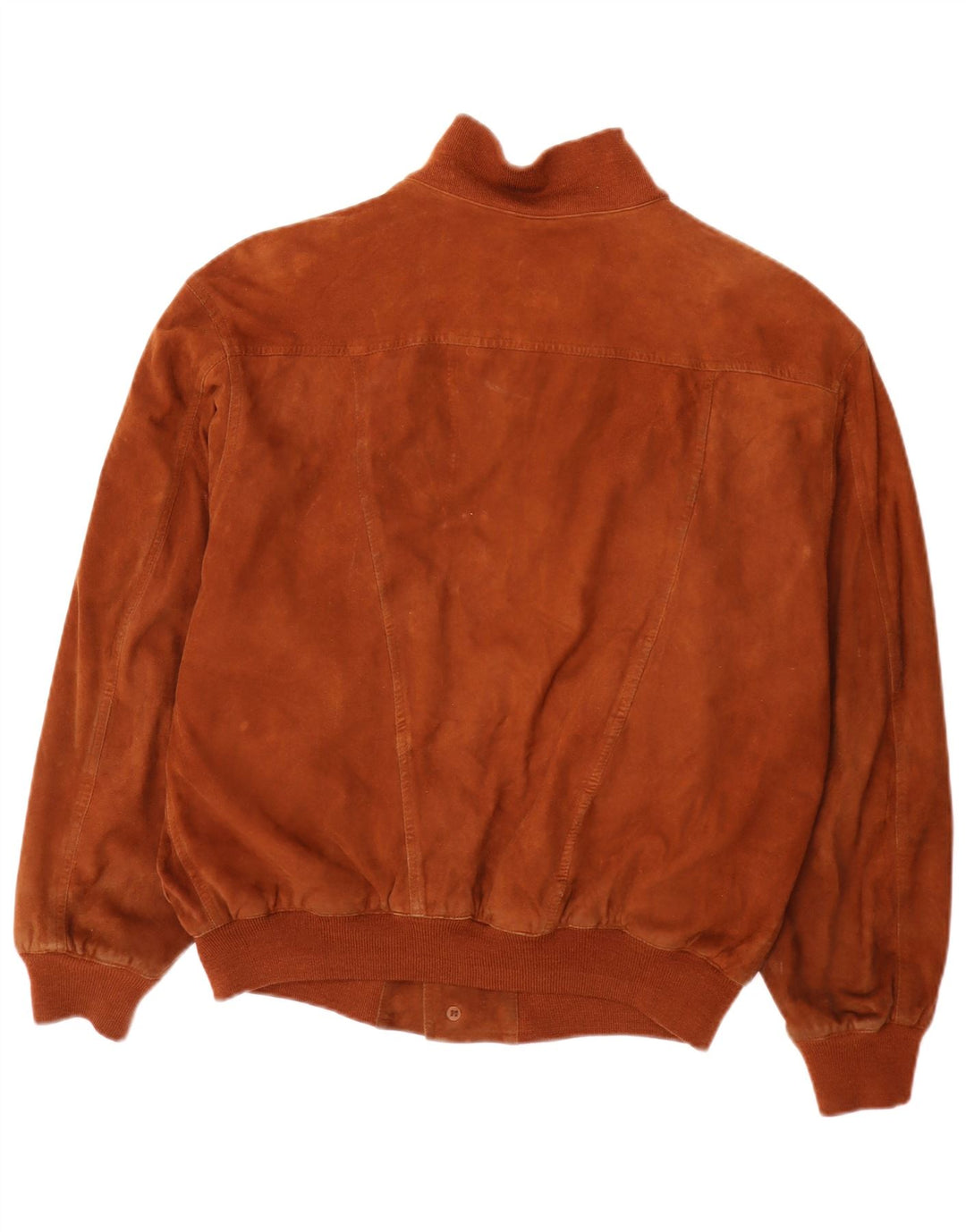 Giubbotto bomber in pelle scamosciata da uomo Pelle Moda IT 48 Marrone medio