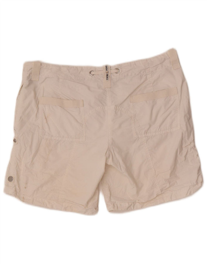Pantaloncini cargo da donna Think Pink W30 cotone bianco medio
