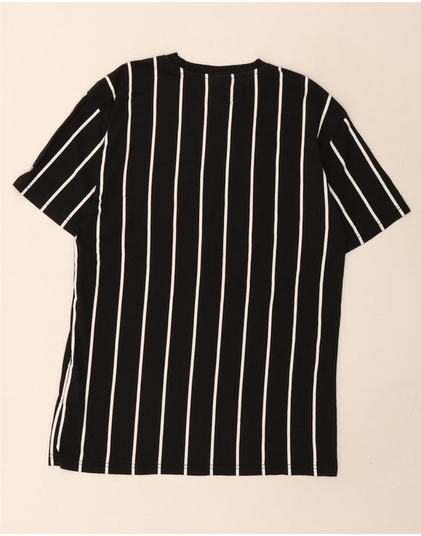 Tommy Hilfiger Uomo Denizen Graphic T-shirt Top piccolo cotone a righe nere