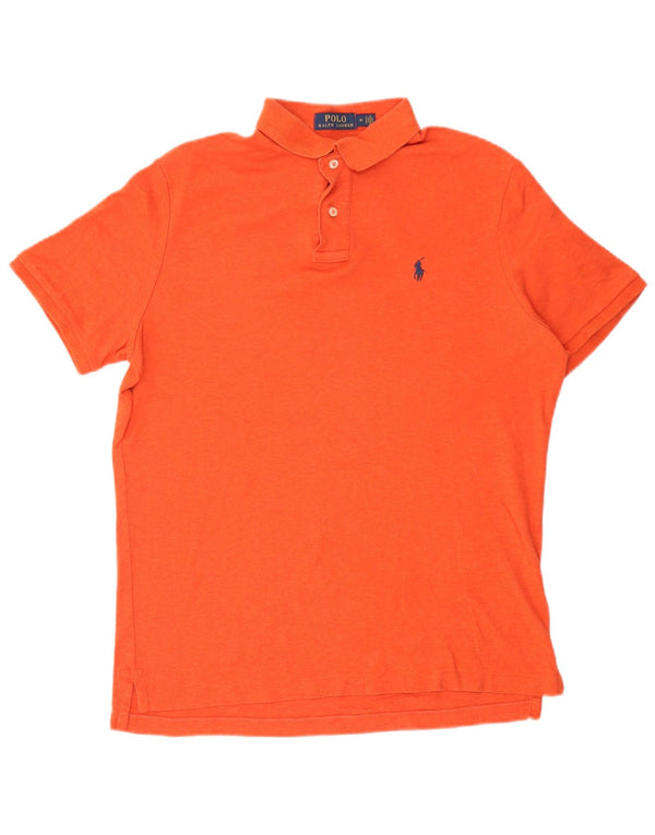 Polo Ralph Lauren da uomo in cotone arancione medio