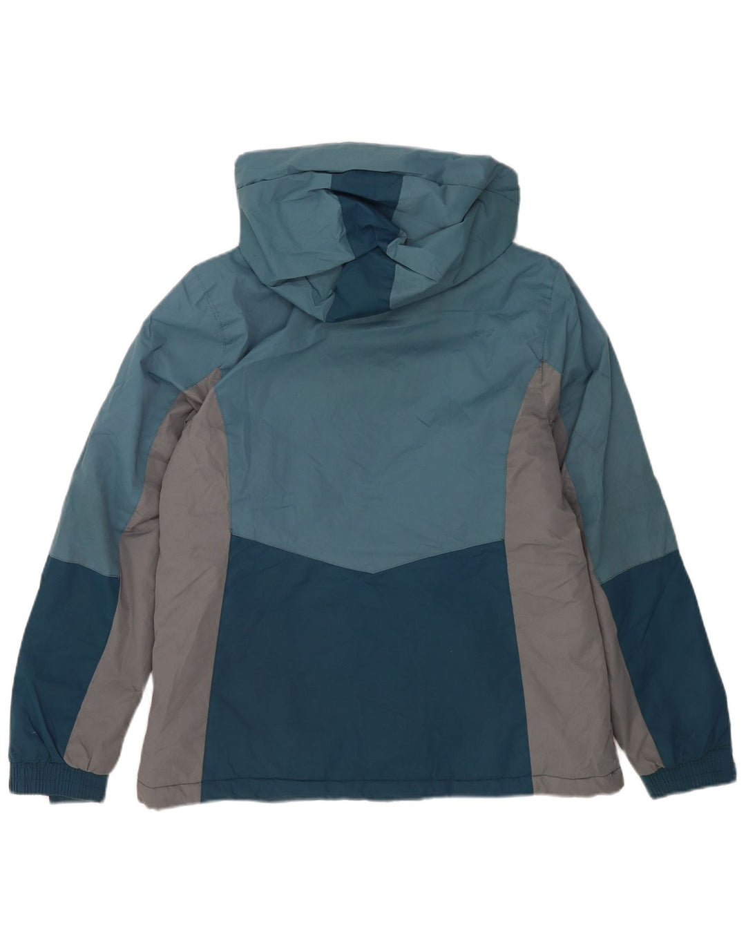 Giacca da sci con cappuccio da donna Mountain Warehouse UK 14 Large Blu Colourblock