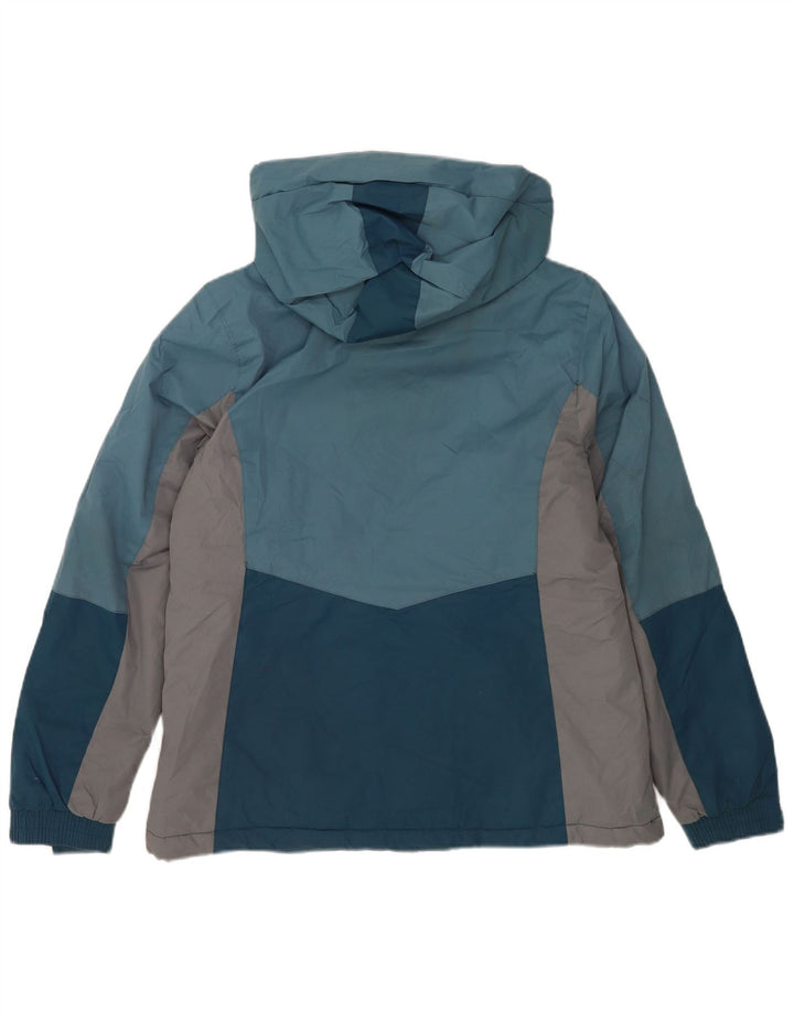 Giacca da sci con cappuccio da donna Mountain Warehouse UK 14 Large Blu Colourblock