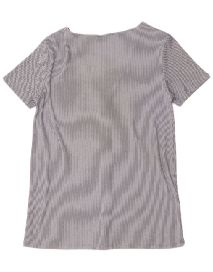 Top Zara a maniche corte da donna, taglia UK 16, grande, grigio