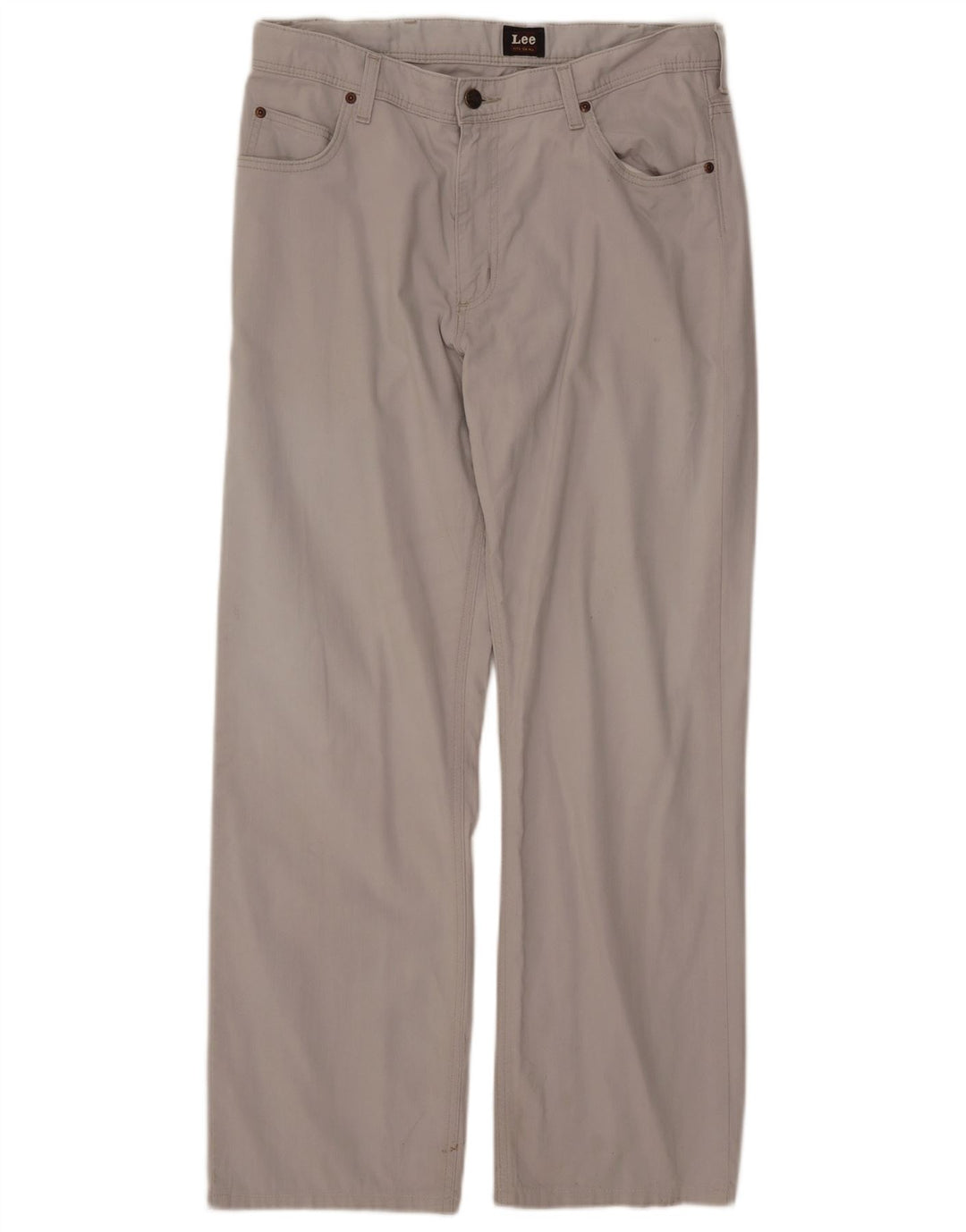 Pantaloni casual dritti da uomo LEE W34 L29 in cotone grigio