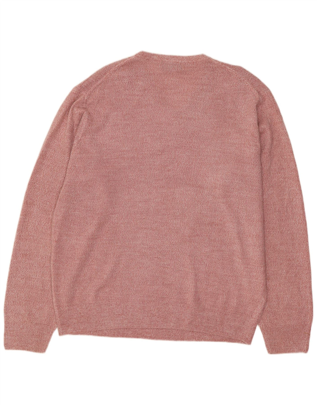 Maglione da uomo con scollo a V Dockers XL in cotone screziato rosa