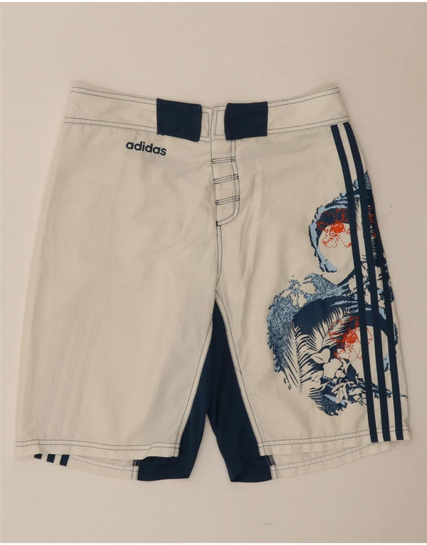 Pantaloncini da bagno grafici da uomo Adidas Small White Colourblock
