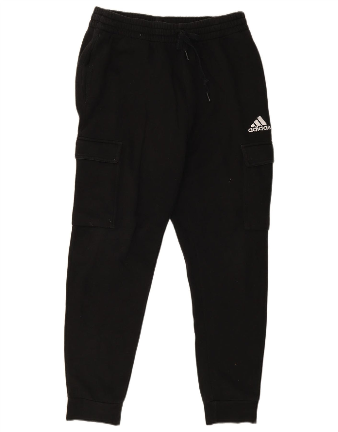 Pantaloni da tuta da uomo Adidas Cargo Joggers medio cotone nero
