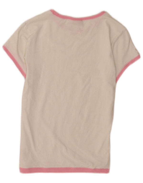 T-shirt grafica da donna Puma Top UK 14 cotone bianco medio