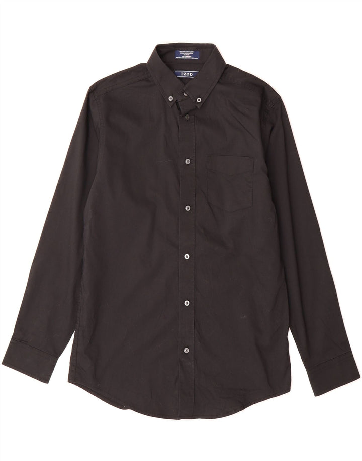 IZOD Boys Shirt 14-15 Years Large Black Cotton Vintage Izod and Second-Hand Izod from Messina Hembry 
