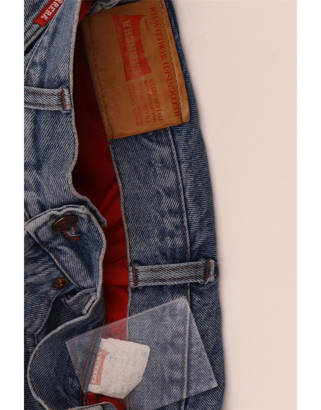 Jeans dritti da uomo Carrera IT 46 piccoli W30 L33 blu