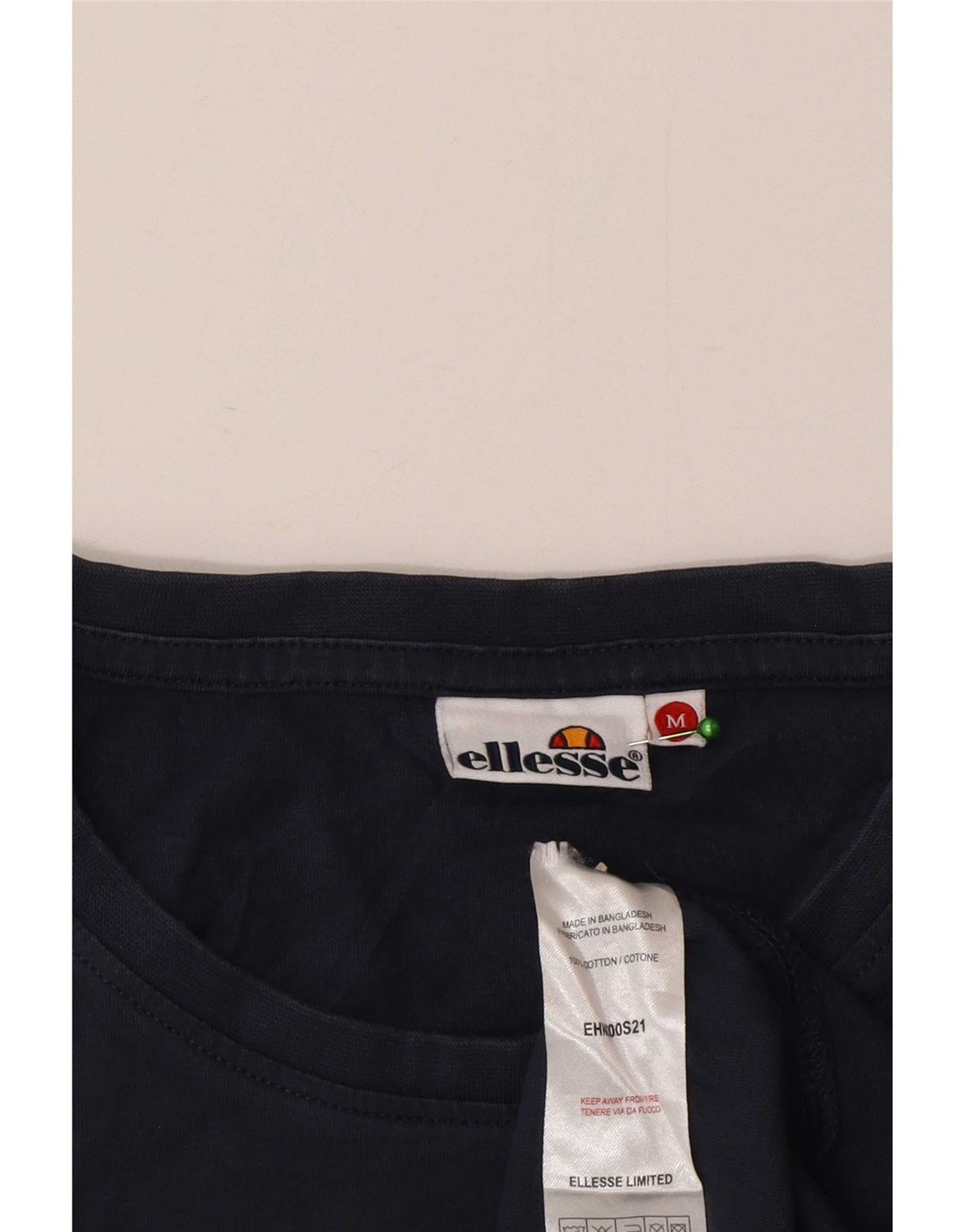T-shirt da uomo Ellesse Top in cotone blu navy medio