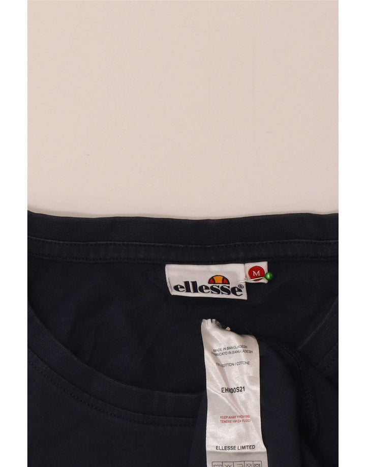 T-shirt da uomo Ellesse Top in cotone blu navy medio