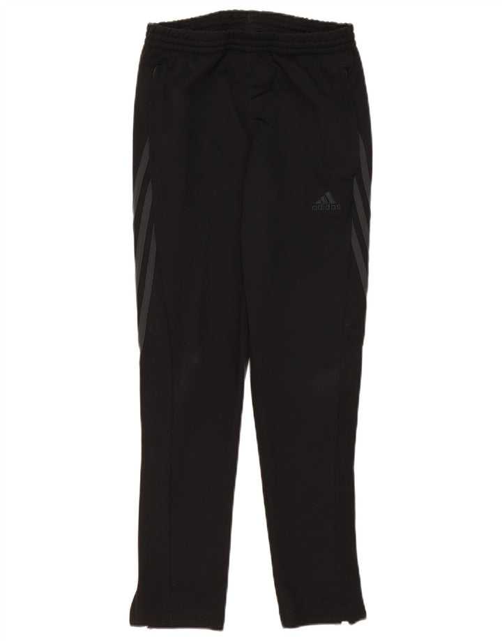 Pantaloni della tuta Adidas Climalite da ragazzo 11-12 anni in poliestere nero