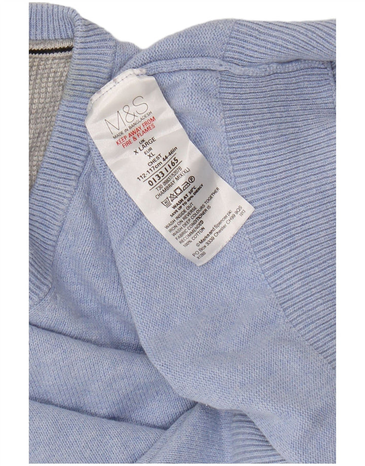 Canotta da uomo Marks & Spencer XL in cotone blu