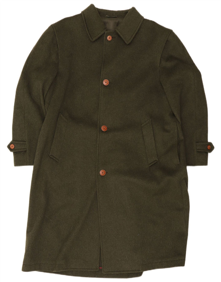 Cappotto da uomo ampio Loden EU 48 lana verde medio