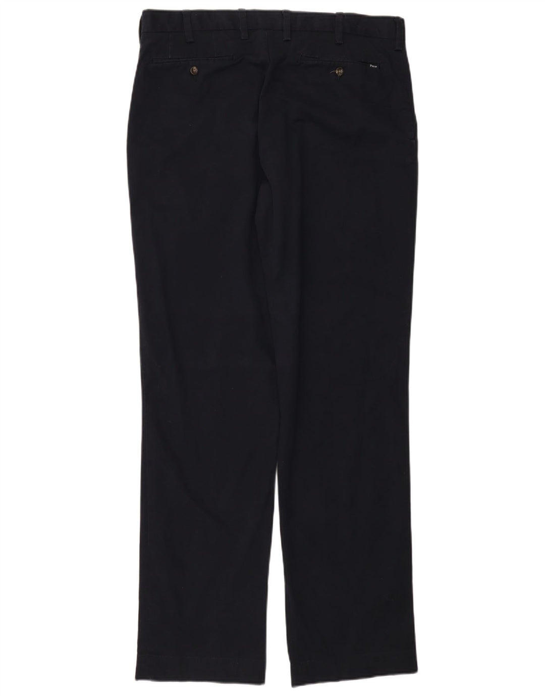 POLO RALPH LAUREN Pantaloni chino dritti da uomo W34 L34 Blu navy