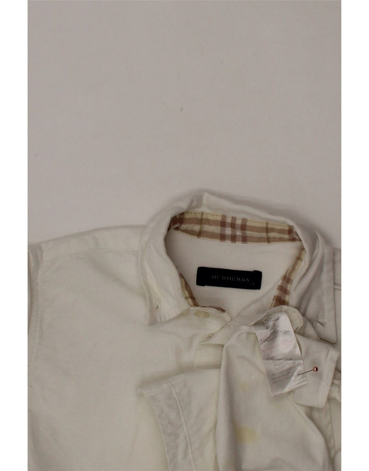 BURBERRY Camicia Bimbo Neonato 18-24 Mesi Cotone Bianco