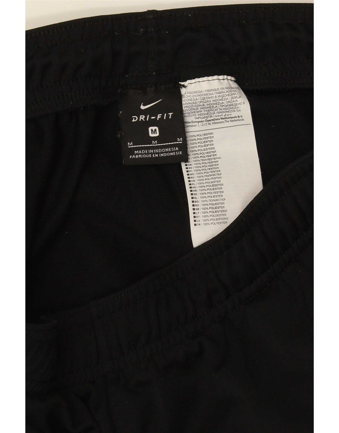 Pantaloni da tuta Nike Dri Fit da uomo, poliestere nero medio