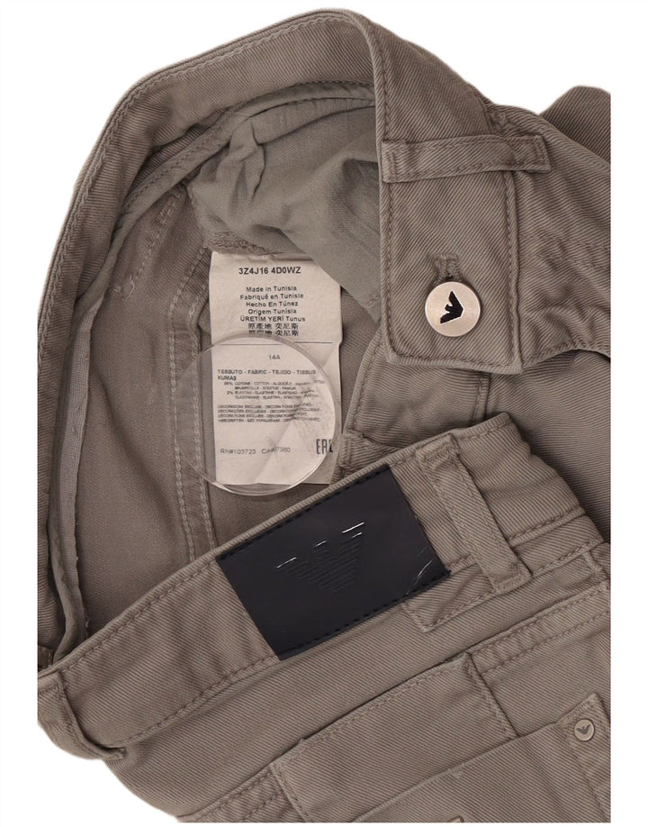 Jeans slim da ragazzo Armani 13-14 anni W26 L30 cotone grigio