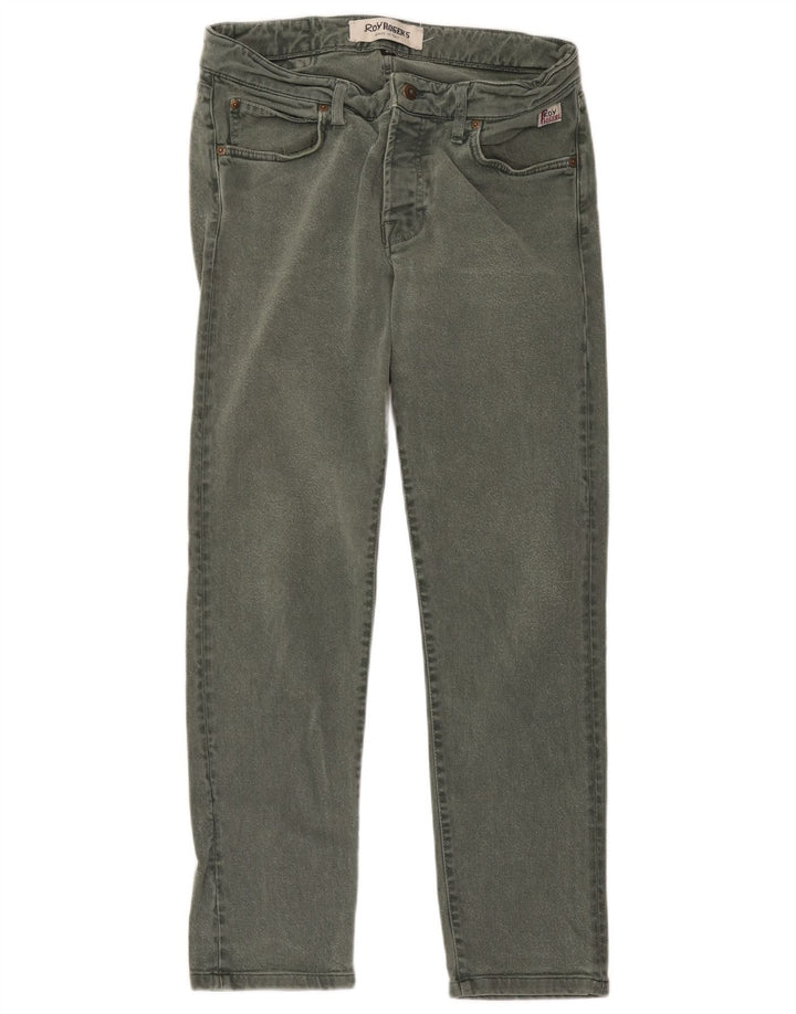Jeans dritti da uomo Roy Rogers W34 L28 Lyocell verde