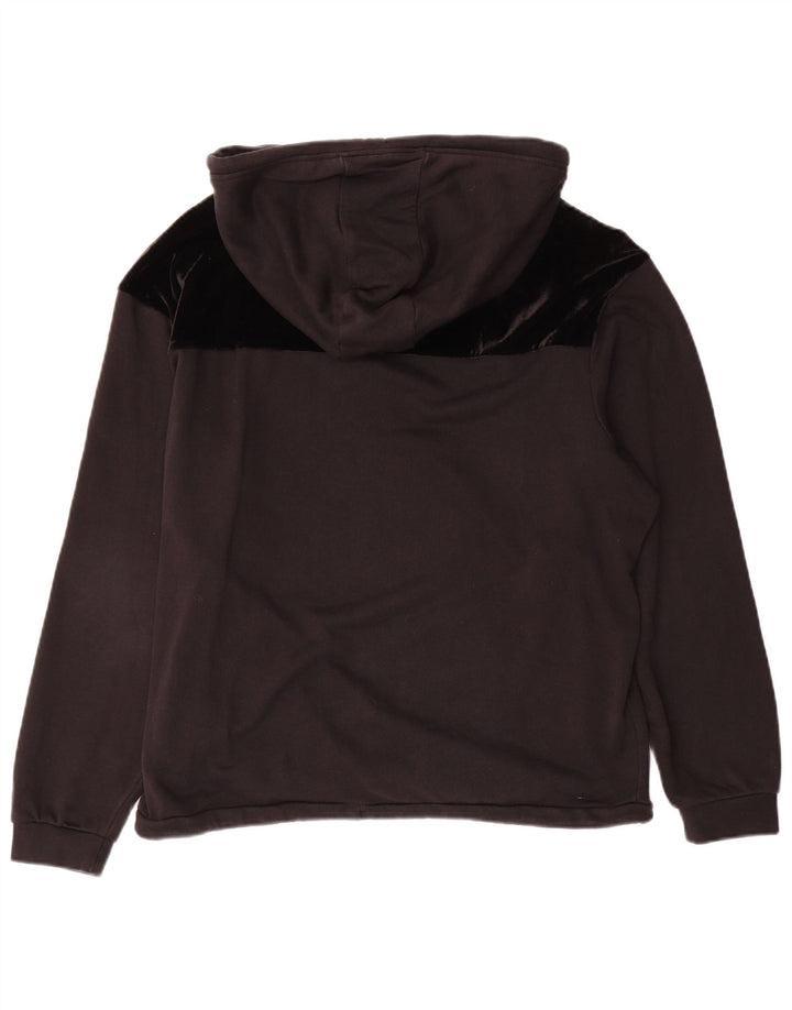 DIADORA Maglia oversize con cappuccio da donna UK 14 Colorblock grigio medio