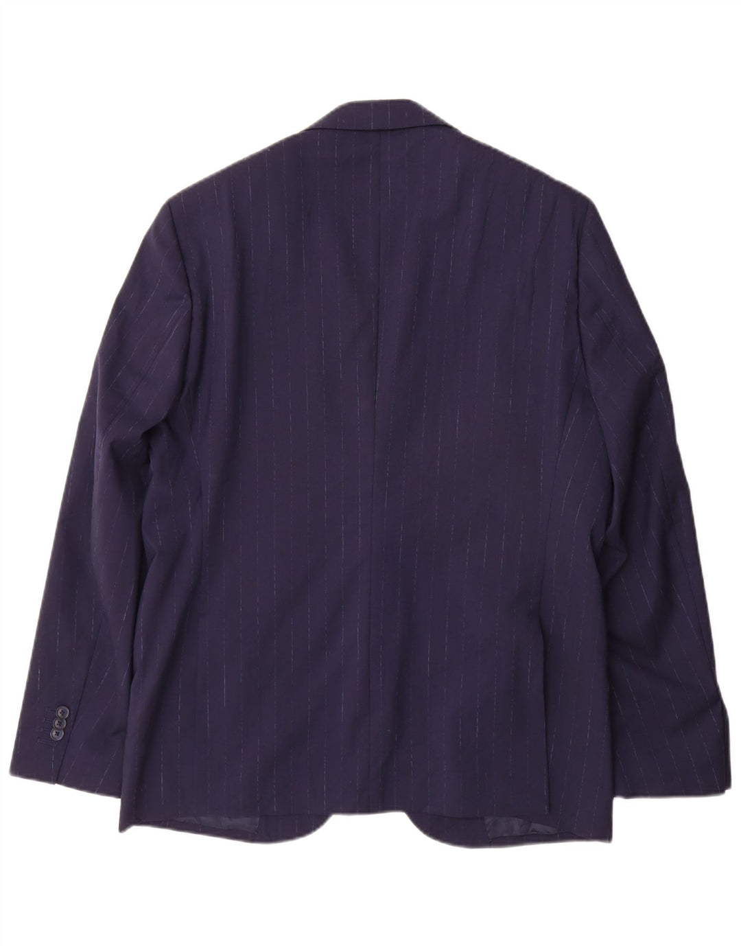 Giacca blazer da uomo a 2 bottoni Boggi IT 52 XL Lana gessata blu navy