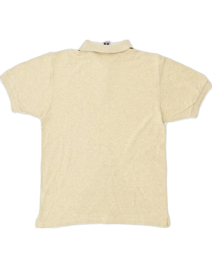 LOTTO Mens Polo Shirt Large Beige Cotton | Vintage Lotto | Thrift | Second-Hand Lotto | Used Clothing | Messina Hembry 