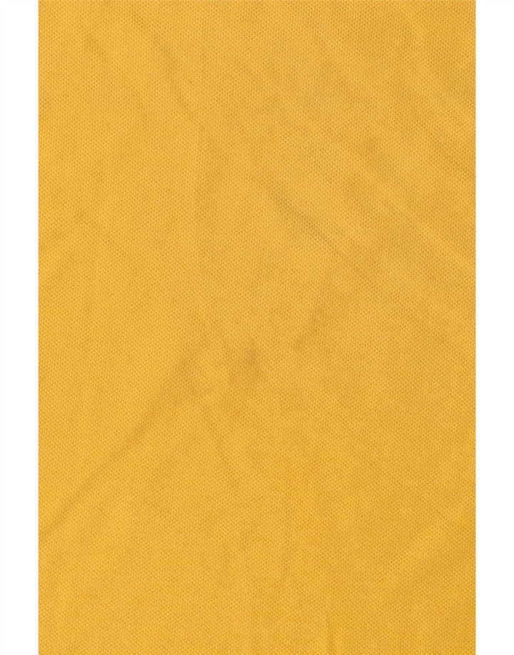 Polo Benetton Uomo Large in Cotone Giallo