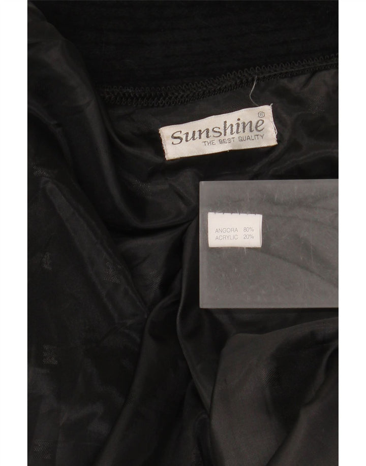 Sunshine Donna Maglione cardigan aperto a linea lunga oversize UK 18 XL Nero